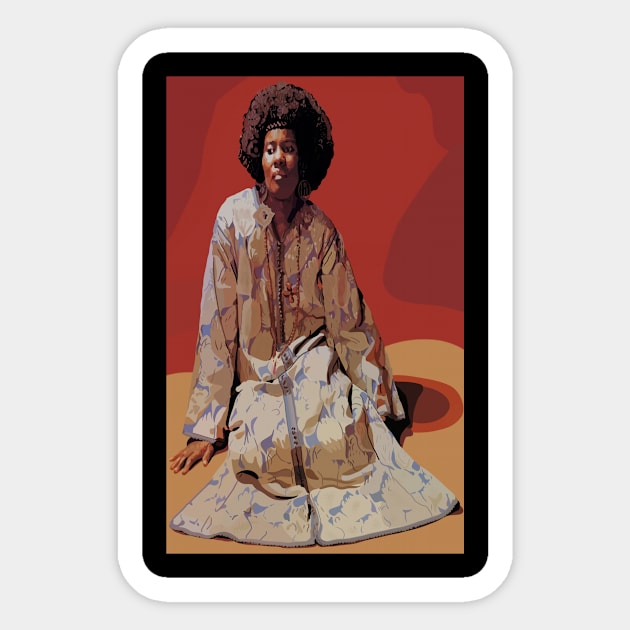 Alice Coltrane Sticker by Ruby Dust 